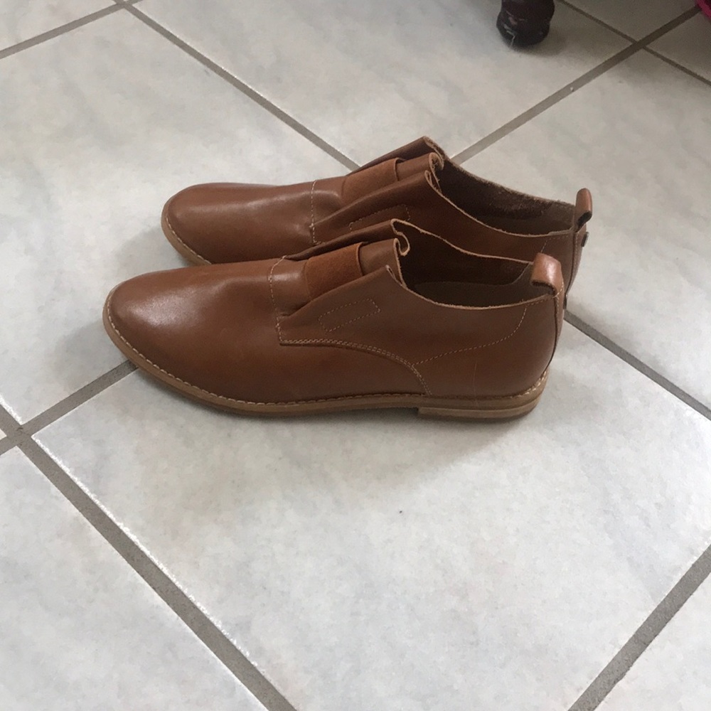 Brown Leather ankle boots